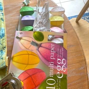 Paper egg Easter string lights